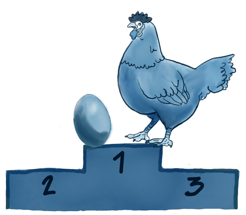 AvE Kip en ei op nummer 1. Wie was er nou het eerste, de kip of het ei?