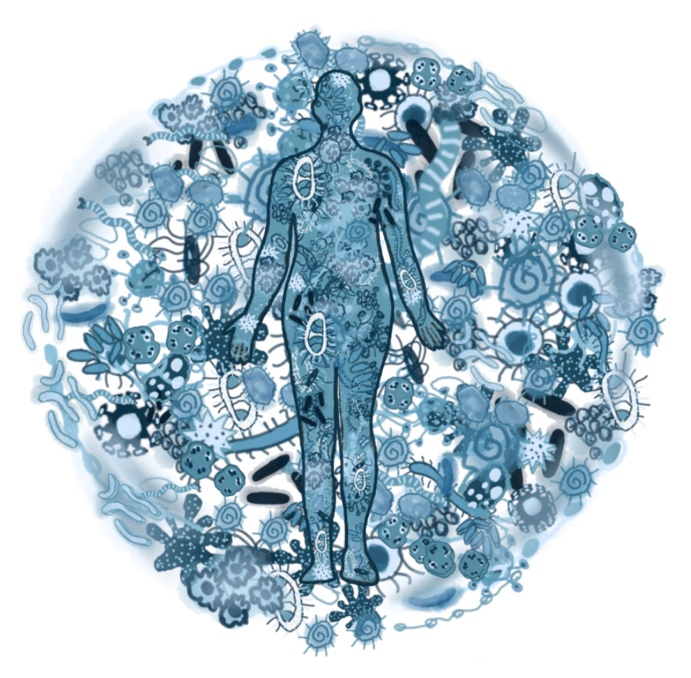 AvE – Citaat Pasteur De mens hangt van microben aan elkaar en wordt omgeven door microben.