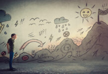 Mijn door antidepressiva veroorzaakte manie Het hoofd maakt overuren met dingen bedenken die niet bedacht hoeven. Dit wordt uitgebeeld in de vorm van een tekening die op hogere wiskunde lijkt maar eigenlijk ook nietszeggend is. Een man houdt het enorm bezig.