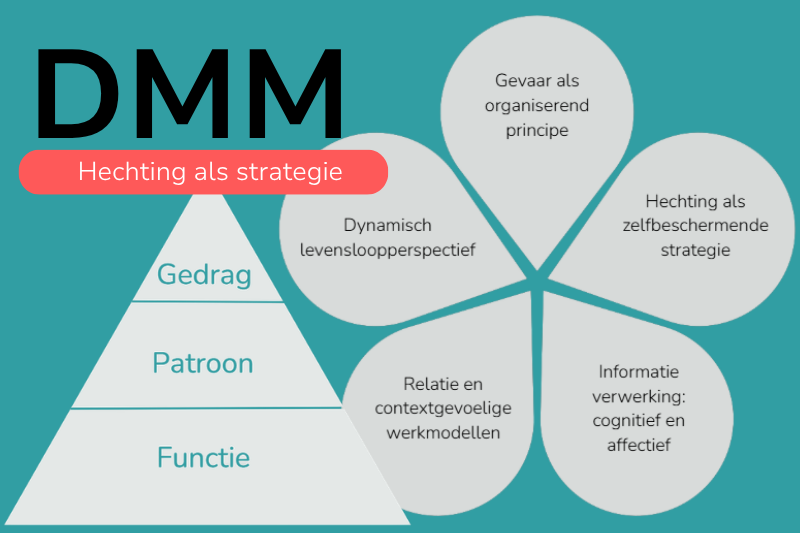 Het dynamisch maturatiemodel (DMM) in beeld; 3 lagen, 5 basiselementen. Deze zijn beschreven in de blog. Bron: www.depraktijkingelmunster.be